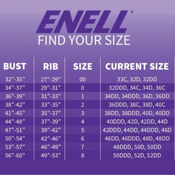 Enell Women’s High Impact Sports Bra In Black Satin Full Coverege Sz.1 Active - Picture 11 of 11